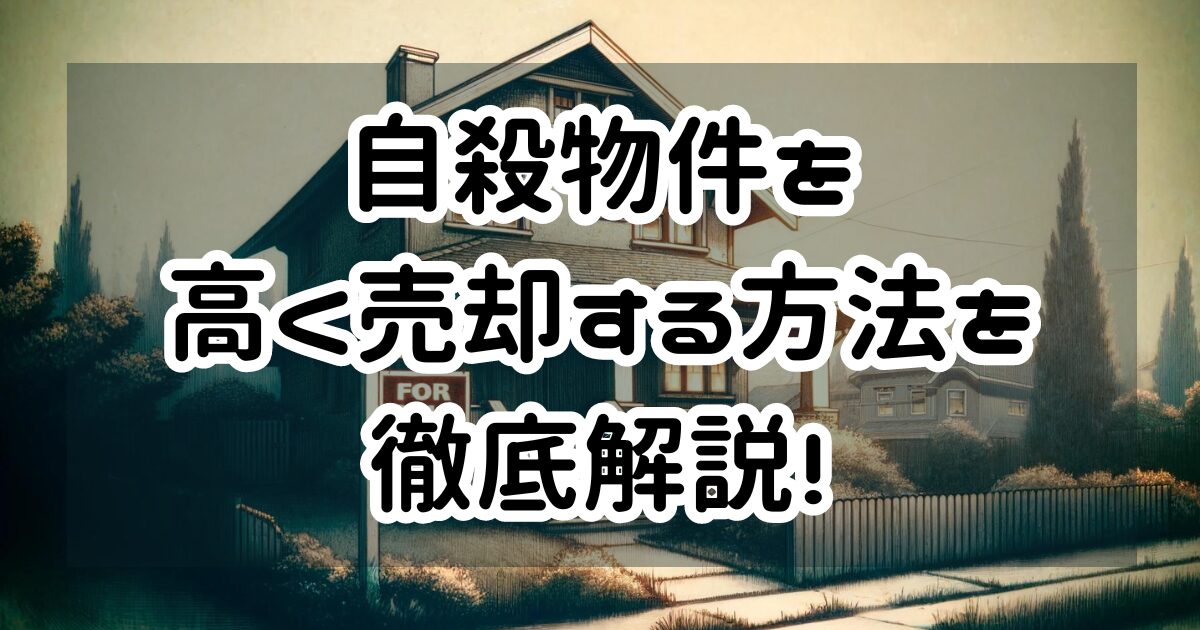 訳あり物件の売却-自殺物件が売れる買取方法を徹底解説！